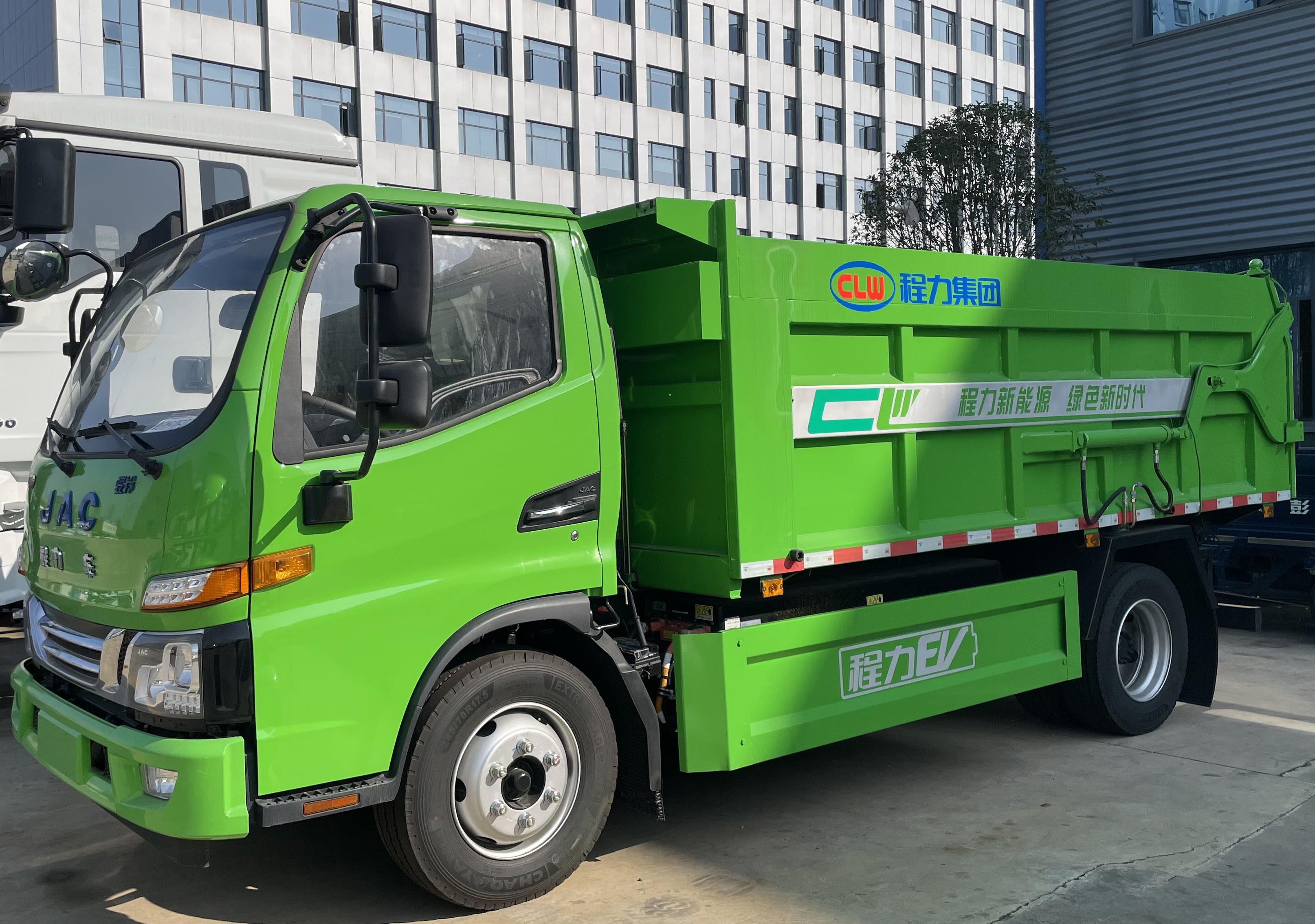 江淮駿鈴純電動(dòng)廂式垃圾運(yùn)輸車圖片1