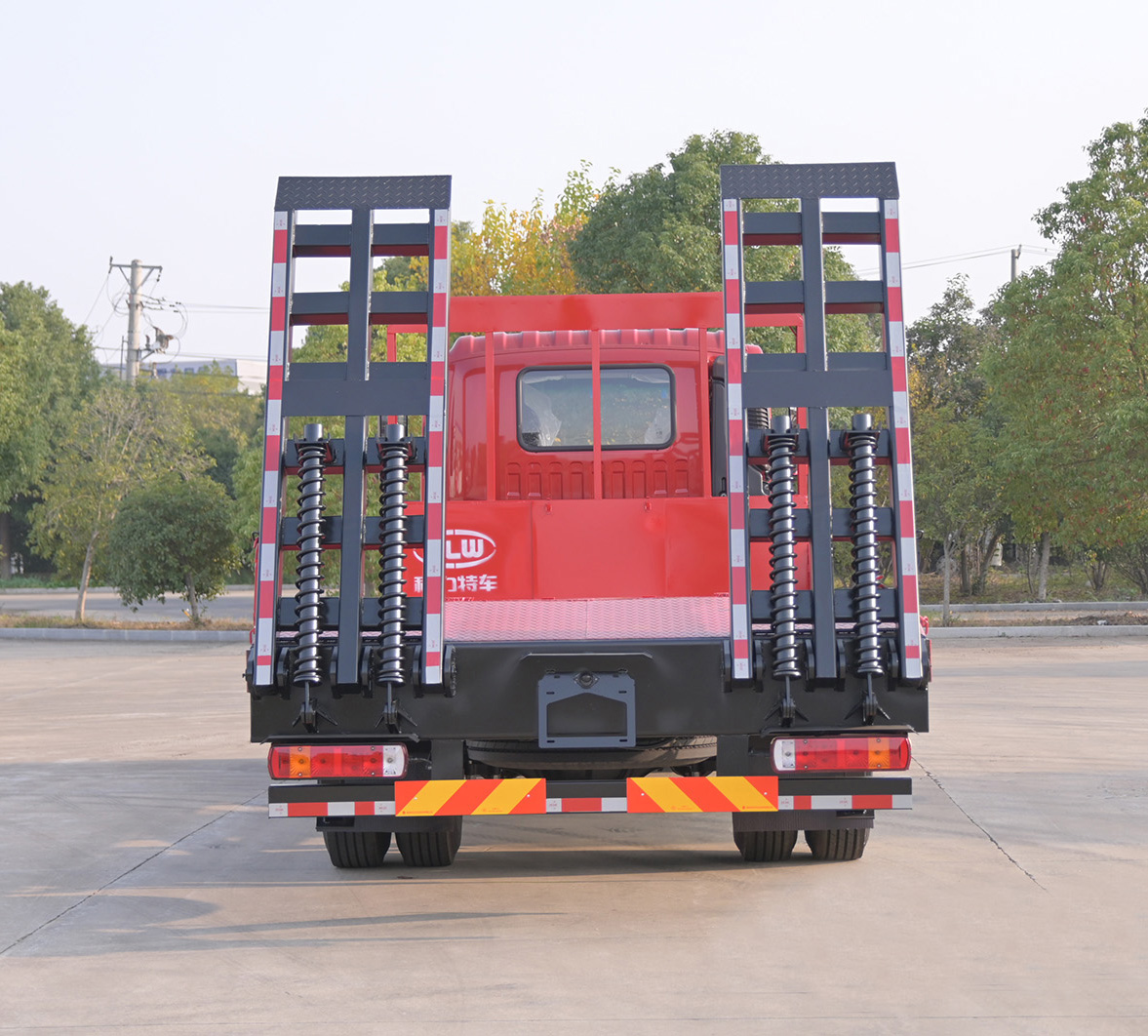 福田歐曼行星單橋平板運輸車清障車,可拉10-16噸圖片5